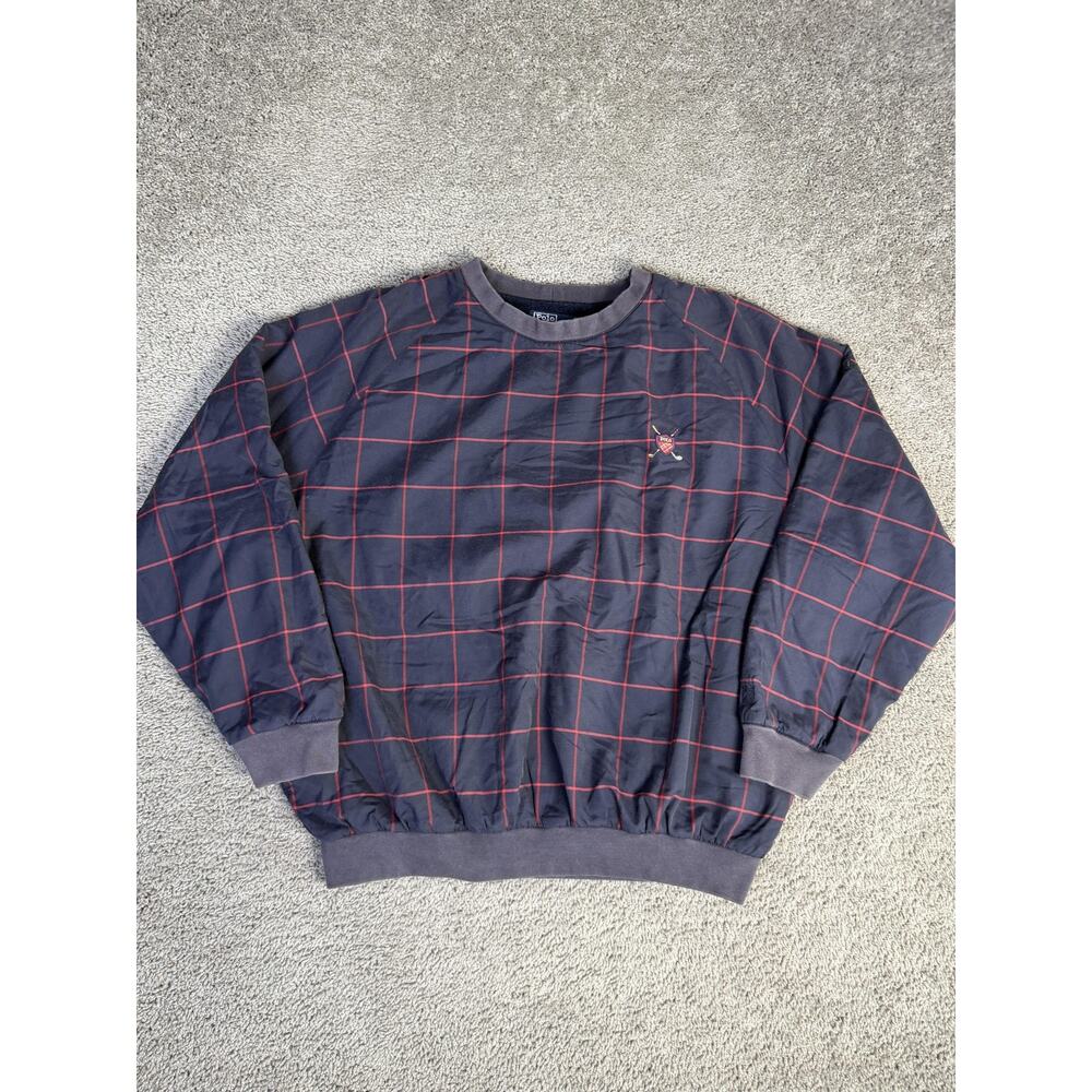 Polo by Ralph Lauren Navy Windbreaker with Red Grid